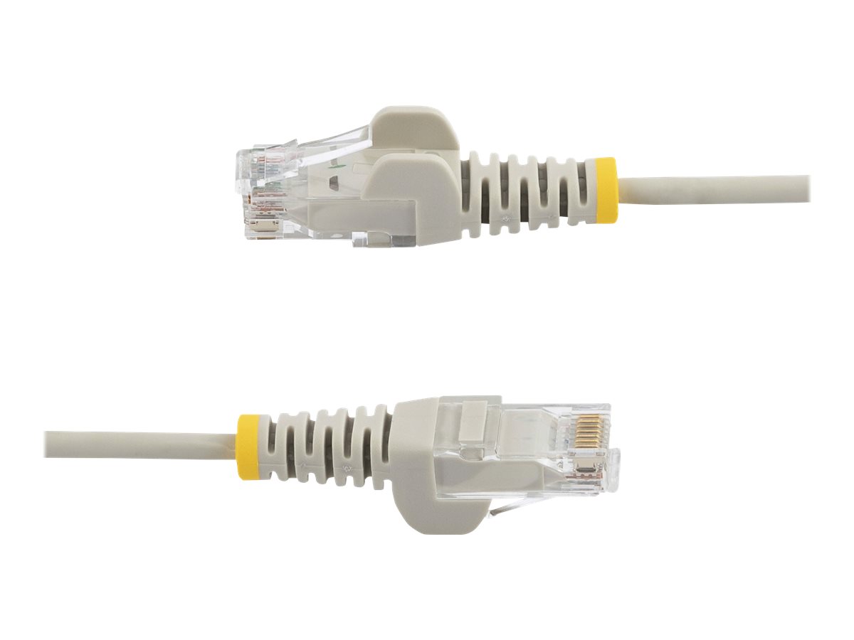 StarTech.com 1.5m Slim LSZH CAT6 Ethernet Cable, 10 Gigabit Snagless RJ45 100W PoE Patch Cord, CAT 6 10GbE UTP Network Cable w/Strain Relief, Grey, ETL, Low Smoke Zero Halogen - Category 6 - 28AWG (N6PAT150CMGRS)