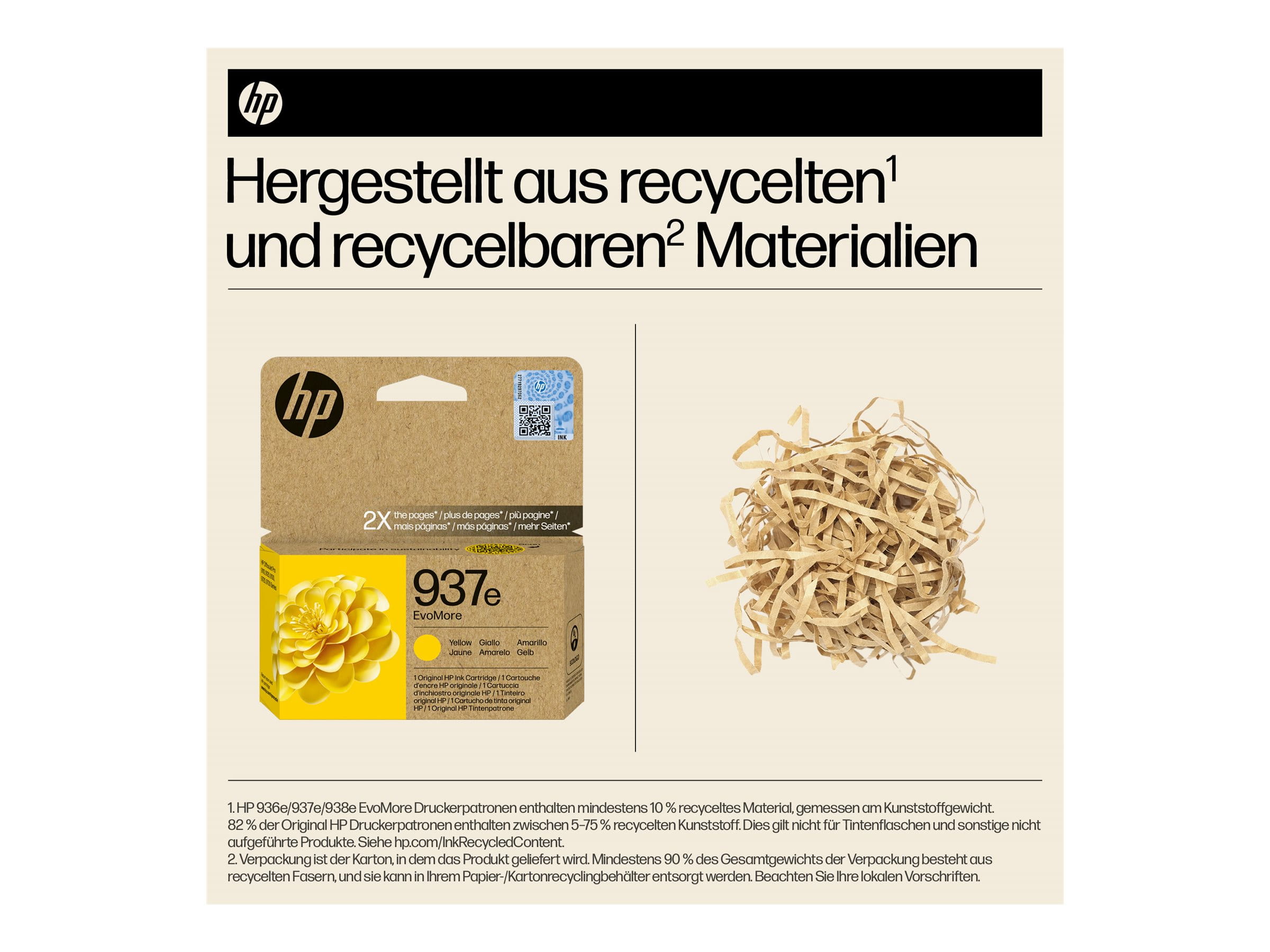 HP 937e EvoMore - Gelb - original - Tintenpatrone