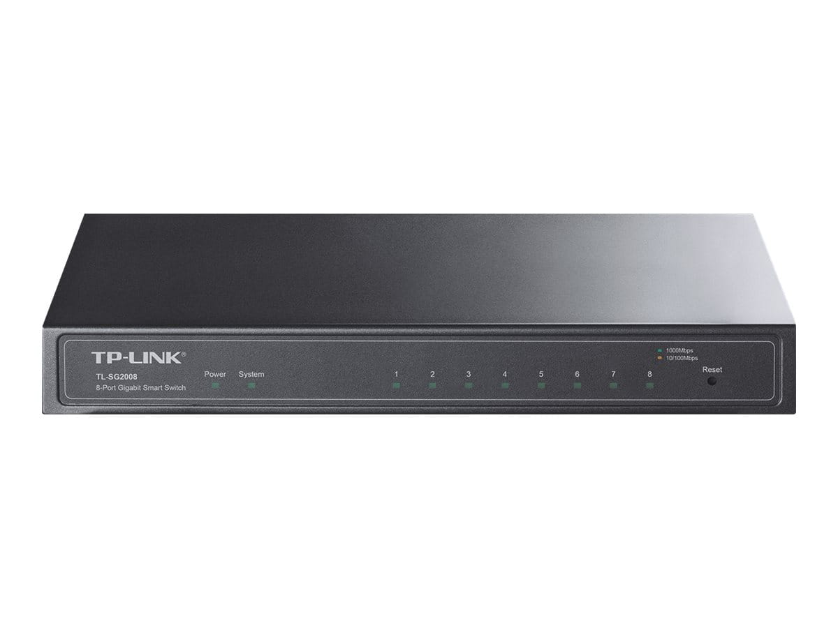 TP-LINK TL-SG2008 - Switch - managed - 8 x 10/100/1000 TP-LINK TL-SG2008 - Switch - managed - 8 x 10/100/1000