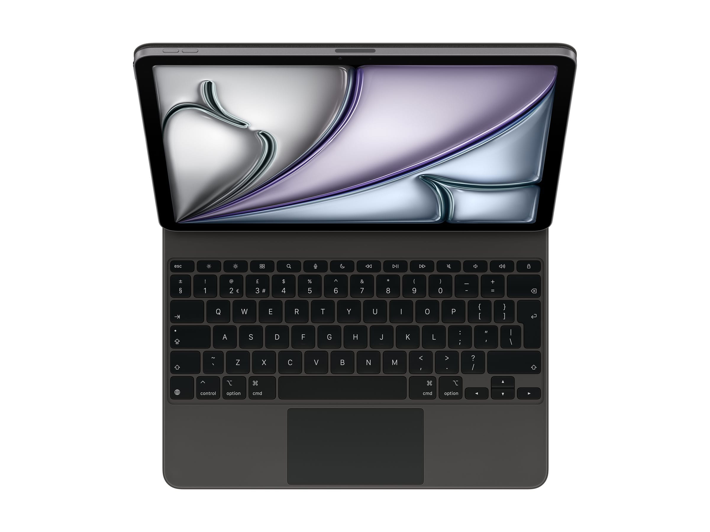 Apple Magic Keyboard - Tastatur und Foliohülle - mit Trackpad - Apple Smart connector - QWERTY - GB - Schwarz - für 13-inch iPad Air (M2, M3)