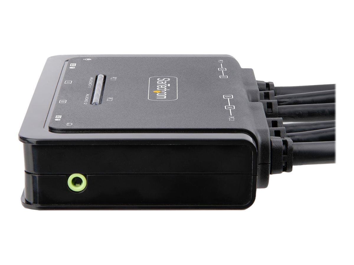 StarTech.com 2-Port Dual Monitor KVM Switch DisplayPort