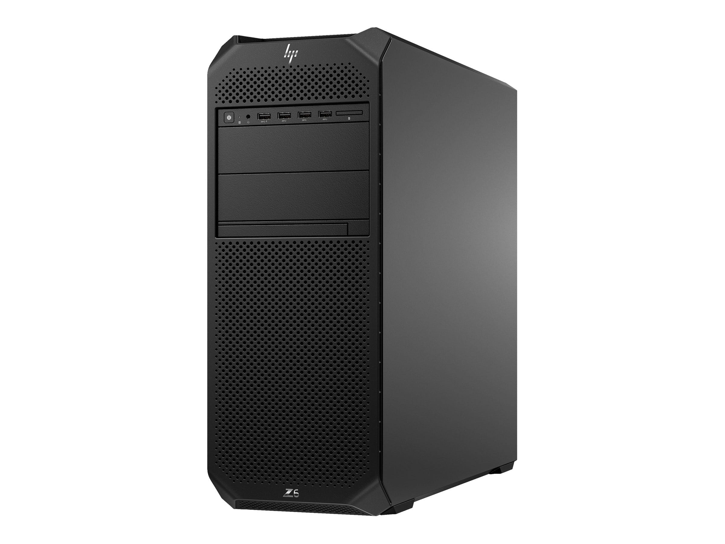 HP Workstation Z6 G5 A - Tower - 4U - 1 x Ryzen ThreadRipper PRO 7955WX / 4.5 GHz - RAM 64 GB - SSD 2 TB - HP Z Turbo Drive, NVMe, TLC - keine Grafiken - 1GbE - Win 11 Pro - Monitor: keiner - Tastatur: Deutsch - Schwarz - mit HP 1 Jahr Wolf Pro Security 