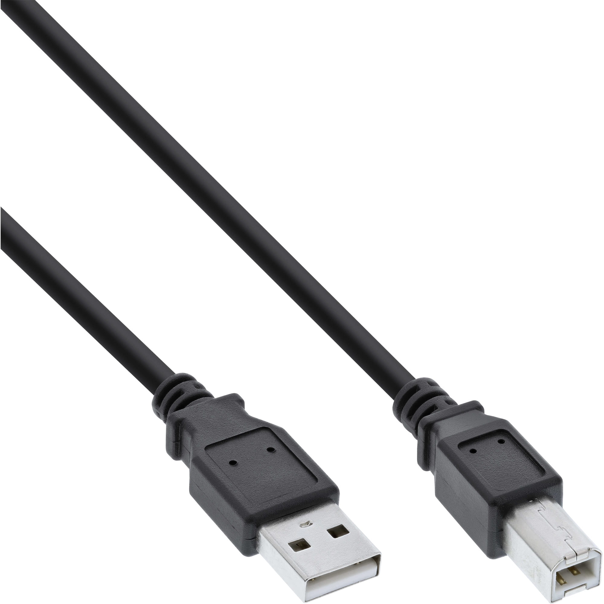 InLine USB 2.0 Kabel - A an B - schwarz - 0,3m