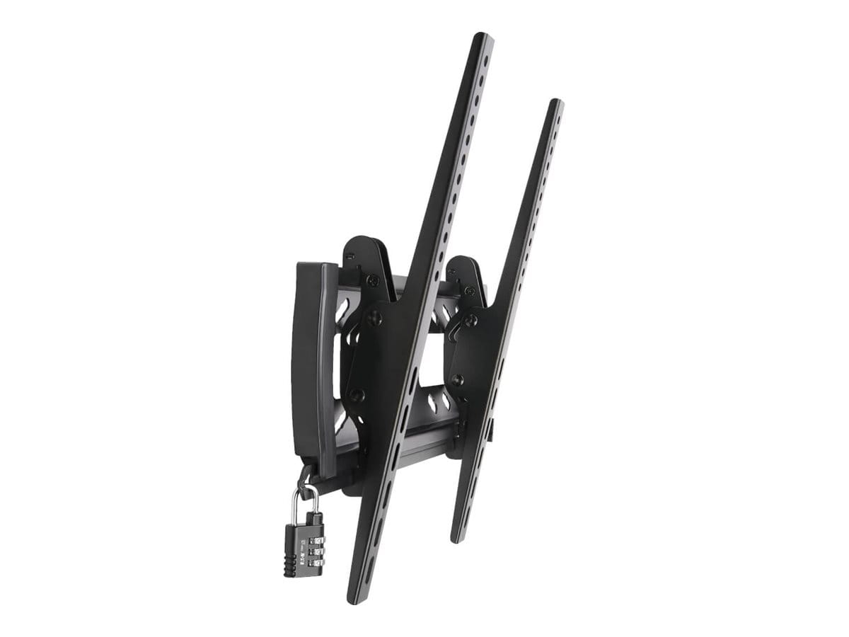 Tripp Eaton Tripp Lite Series Heavy-Duty Tilt Security Display TV Wall Mount for 32" to 55" TVs and Monitors, Flat or Curved Screens - Klammer - für Flachbildschirm - verriegelbar - Stahl - Schwarz - Bildschirmgröße: 81.3-139.7 cm (32"-55")