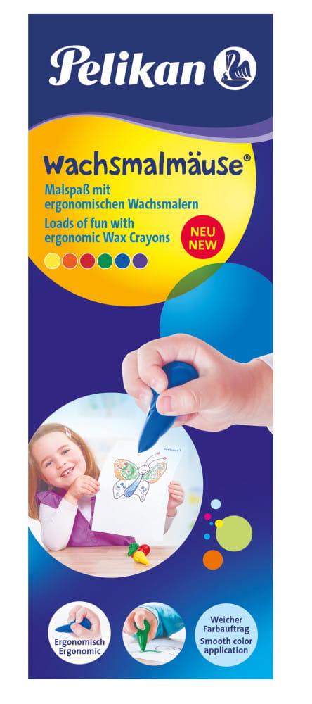 Pelikan 501/6 - Farbstift - verschiedene Farben (Packung mit 6)