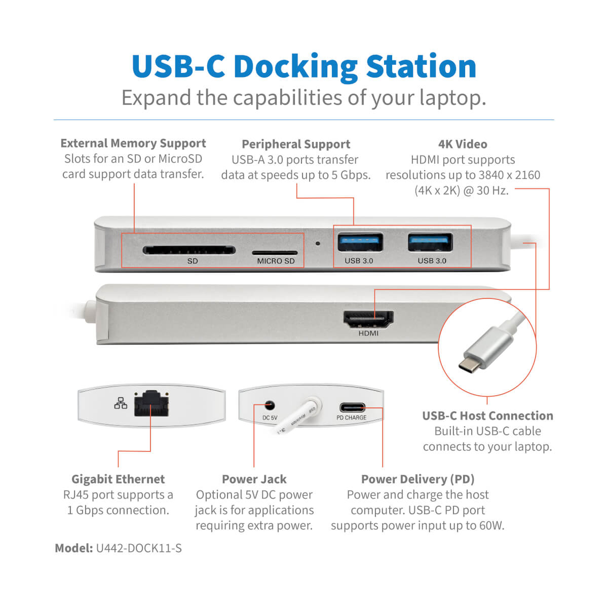 Tripp Eaton Tripp Lite Series USB C Docking Station