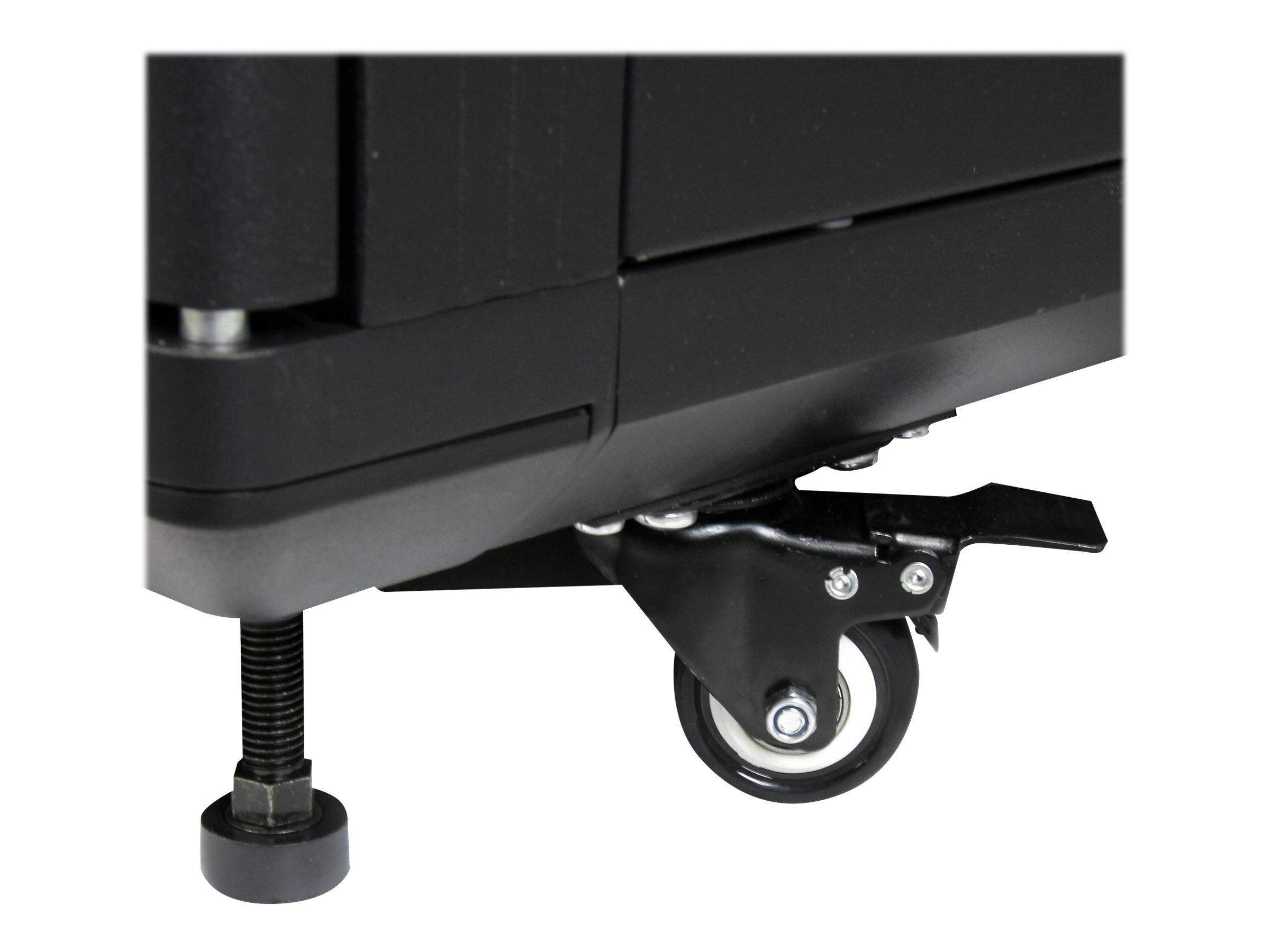 StarTech.com RK1236BKF Serverschrank (12HE, 73,7 cm tief, bis max. 800 Kg belastbar, mit Rollen, Tür mit Fenster und Schloss) - Schrank Netzwerkschrank - Schwarz - 12U - 91.4 cm (36")