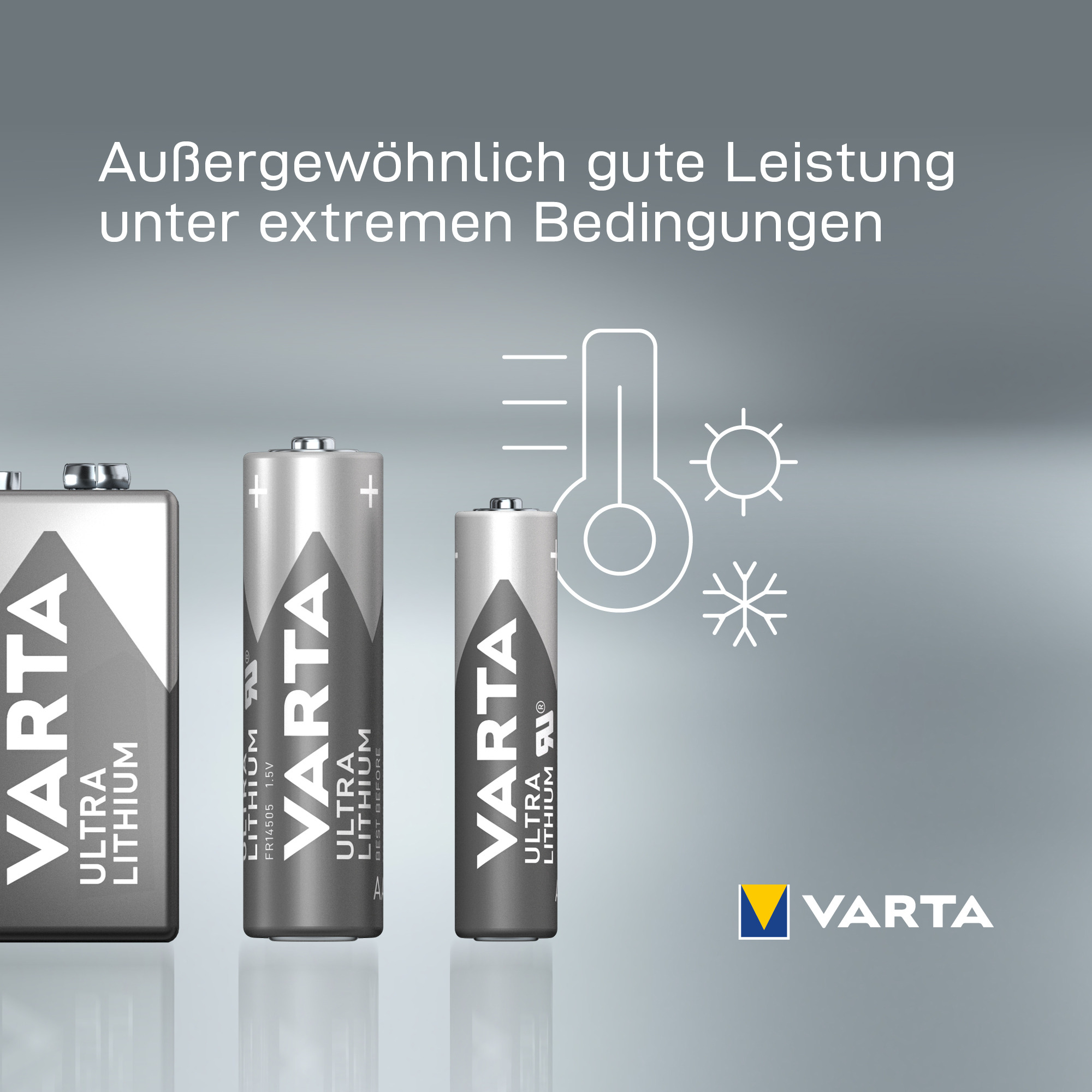 Varta Batterien AAA, 4 Stück, Ultra Lithium, 1,5V, ideal für Digitalkamera, Spielzeug, GPS Geräte, Sport- & Outdoor-Einsätze, Einwegbatterie, AAA, Lithium, 1,5 V, 4 Stück(e), 1100 mAh