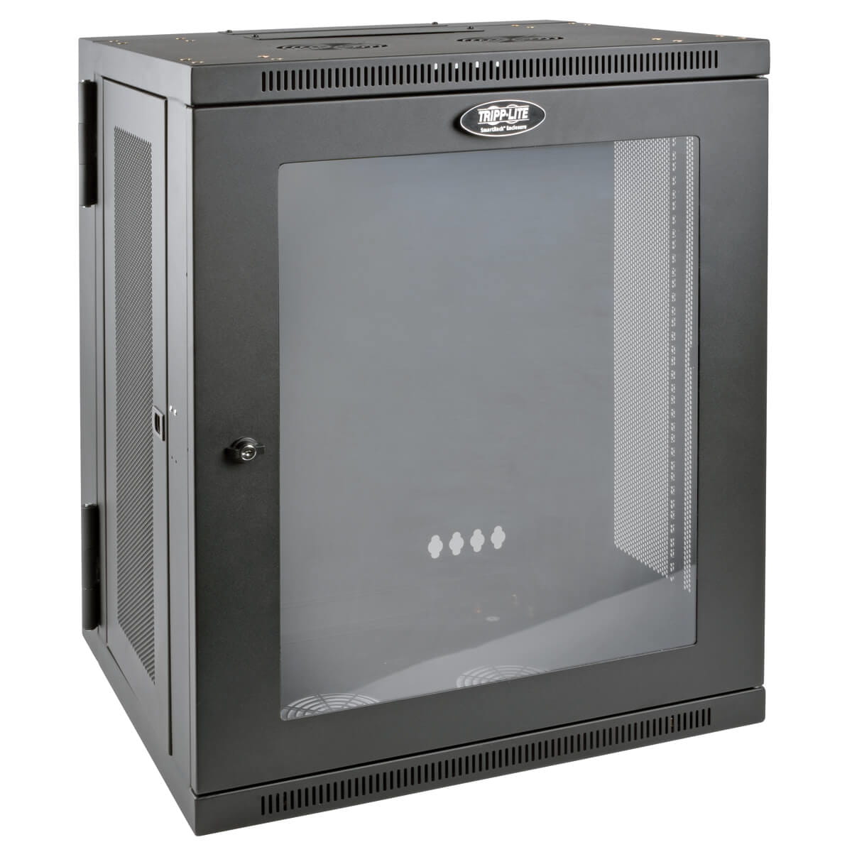 Tripp Eaton Tripp Lite Series 15U Wall Mount Rack Enclosure Server Cabinet w Hinged Acrylic Window - Schrank Netzwerkschrank - geeignet für Wandmontage - Schwarz - 15U - 48.3 cm (19")