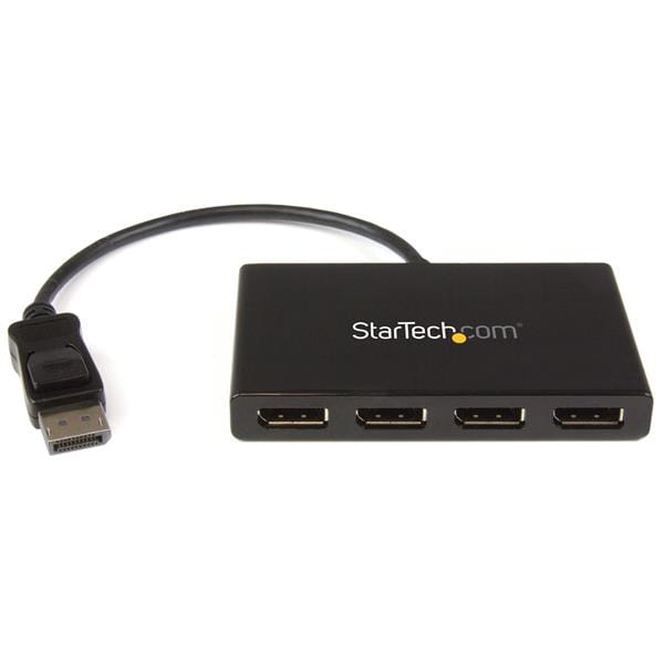 StarTech.com 4-Port Multi Monitor Adapter - DisplayPort 1.2 MST-Hub - 4x 1080p - DisplayPort Video-Splitter für erweiterte Desktop-Modi auf Windows-PCs - DP zu Quad DP-Monitoren (MSTDP124DP)