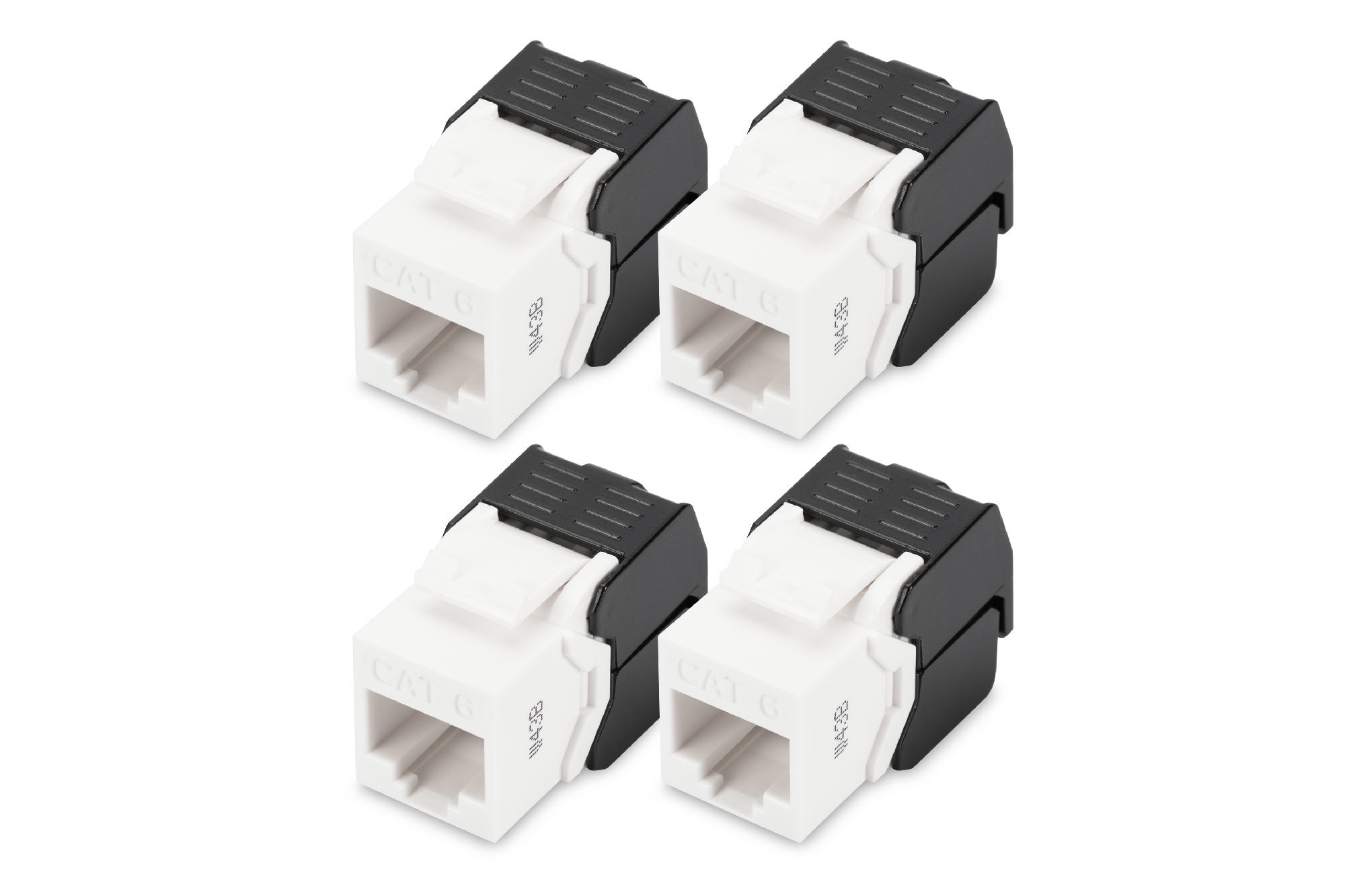 DIGITUS Modulare Eingabe - CAT 6 - UTP - RJ-45 (Packung mit 4)