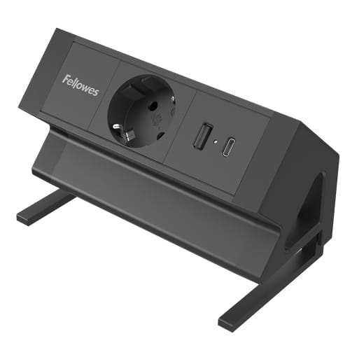 Fellowes 100137172, 2 m, Drinnen, Typ F, Schwarz, 1 AC-Ausgänge, 230 V