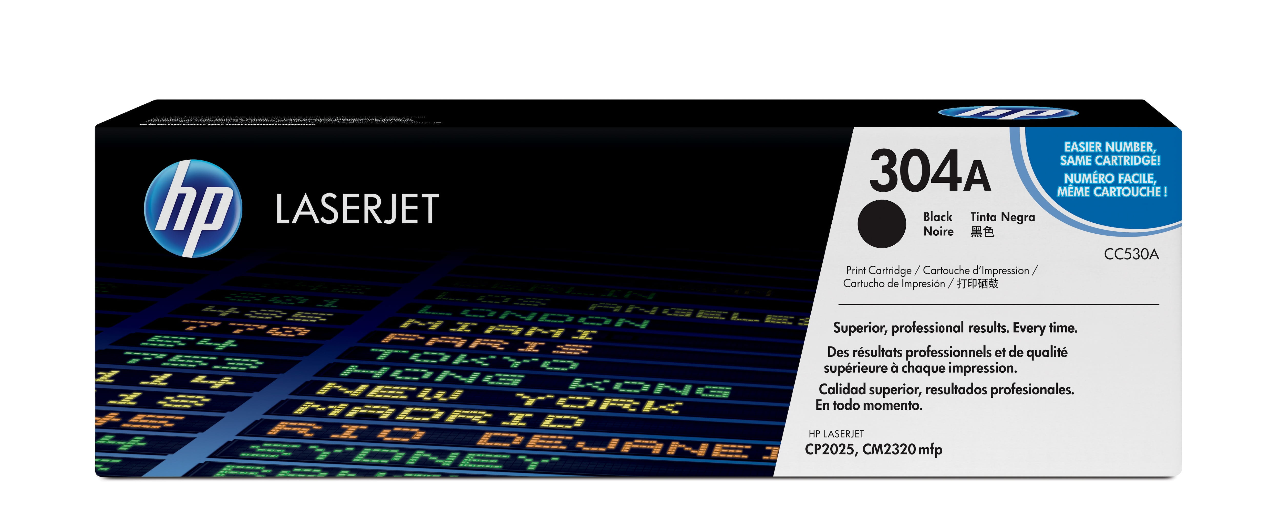 HP 304A - Schwarz - original - LaserJet - Tonerpatrone (CC530A)