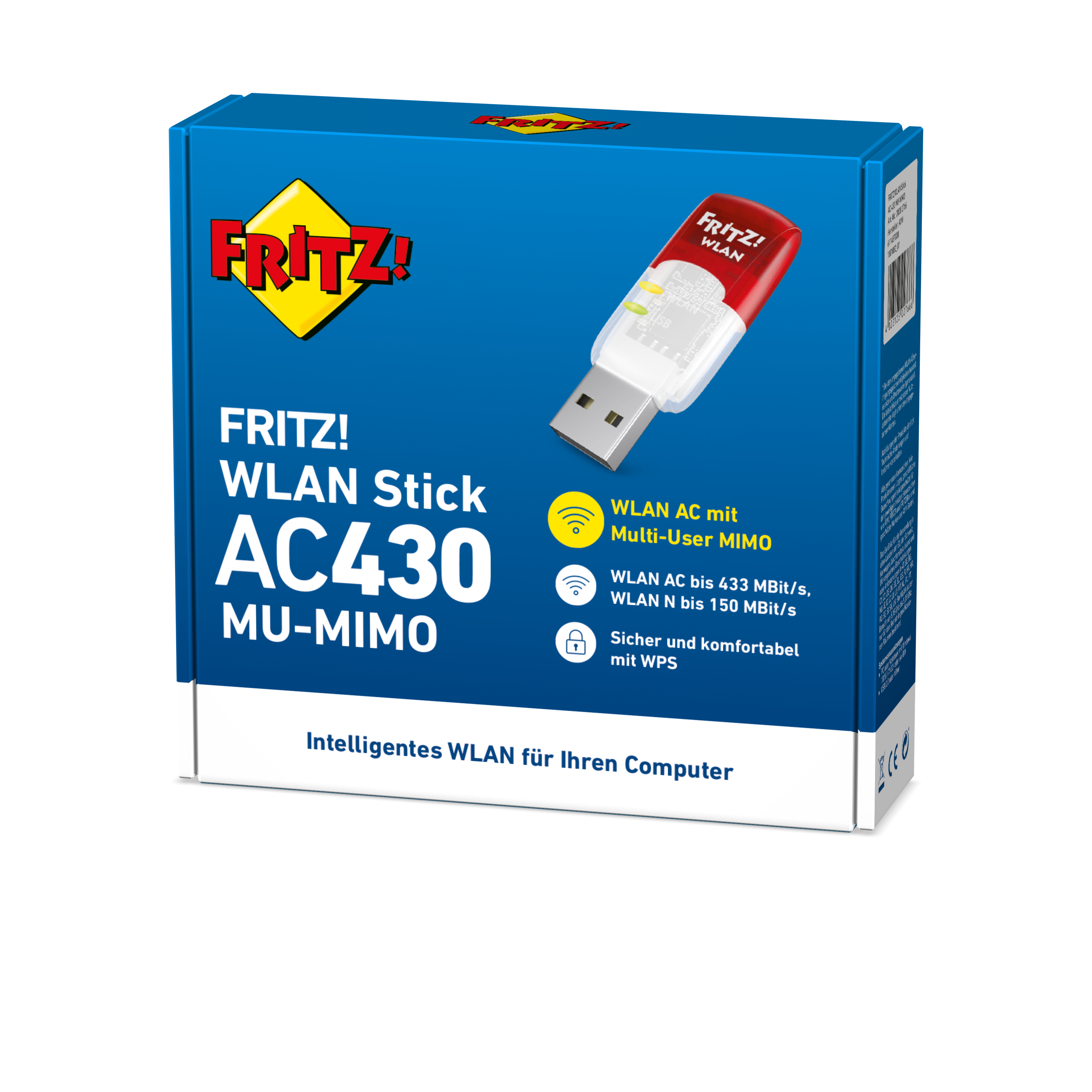 AVM FRITZ!WLAN Stick AC 430 - Netzwerkadapter - USB
