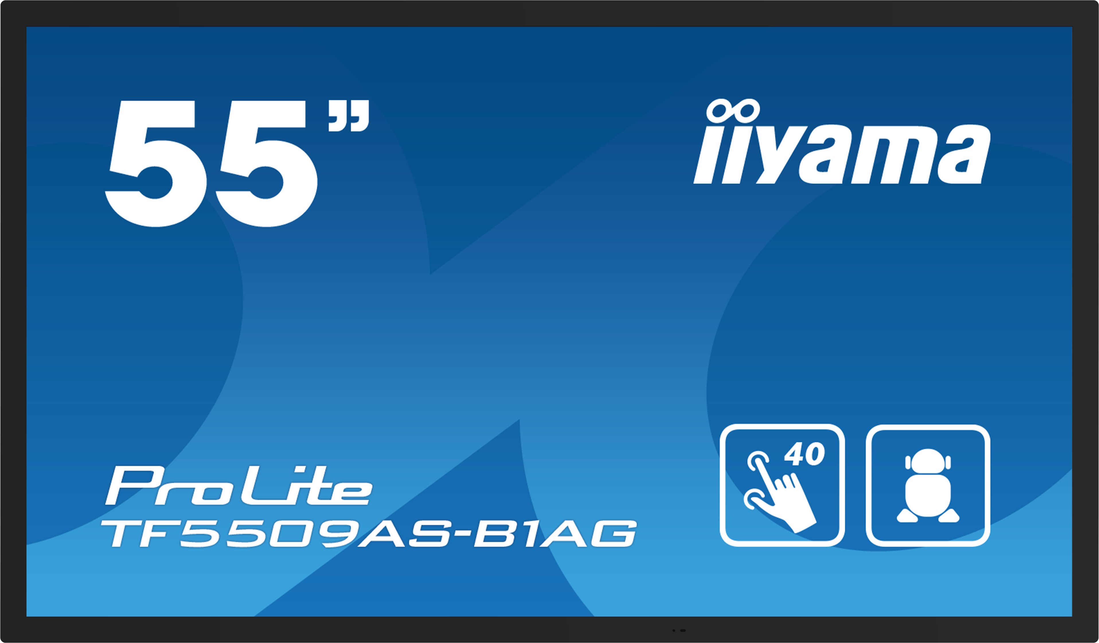 Iiyama ProLite TF5539AS-B1AG - 140 cm (55") Diagonalklasse LCD-Display mit LED-Hintergrundbeleuchtung - Digital Signage - mit Integrierter Media-Player und Touchscreen (Multi-Touch)
