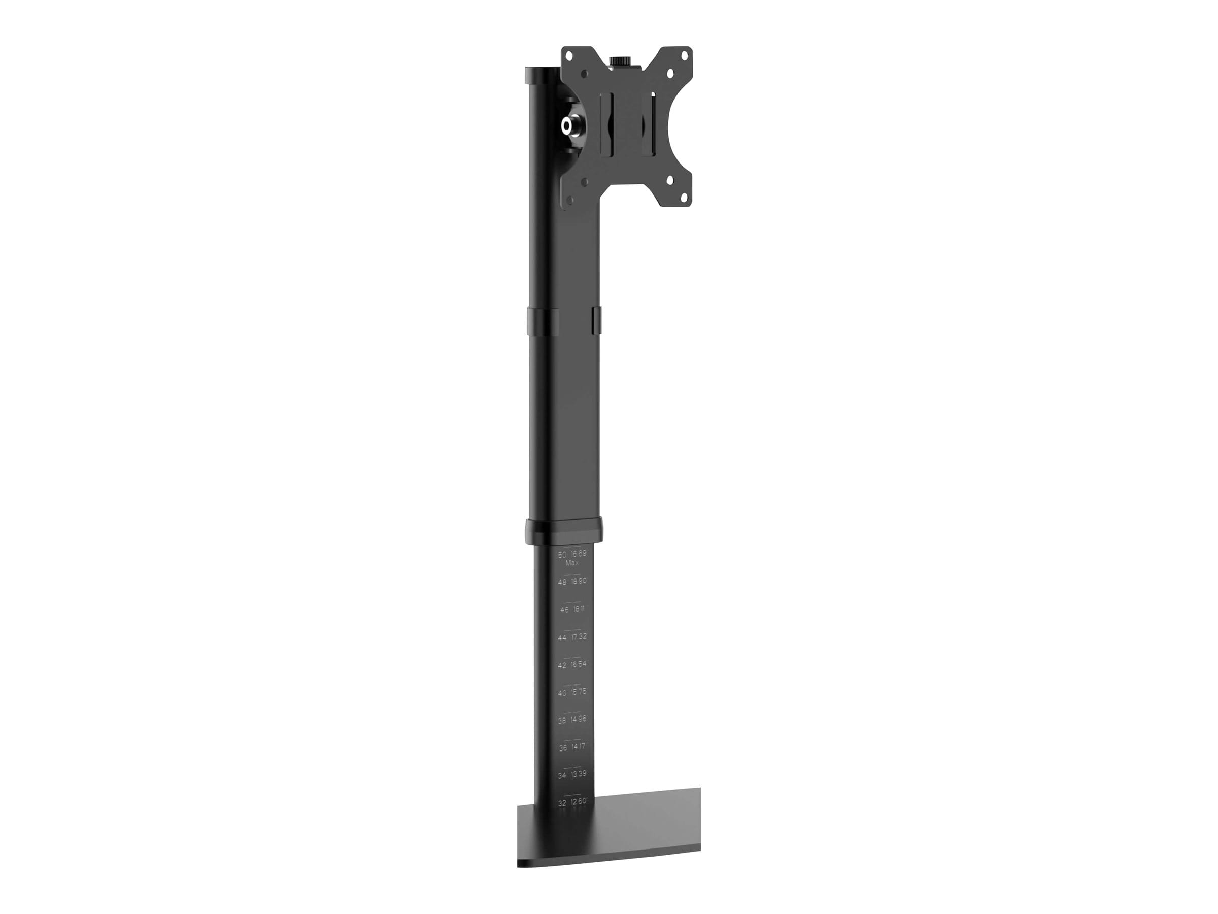 Tripp Eaton Tripp Lite Series Single-Display Monitor Stand - Height Adjustable, 17" to 27" Monitors - Befestigungskit - für Monitor - Stahl - Schwarz - Bildschirmgröße: 43.2-68.6 cm (17"-27")