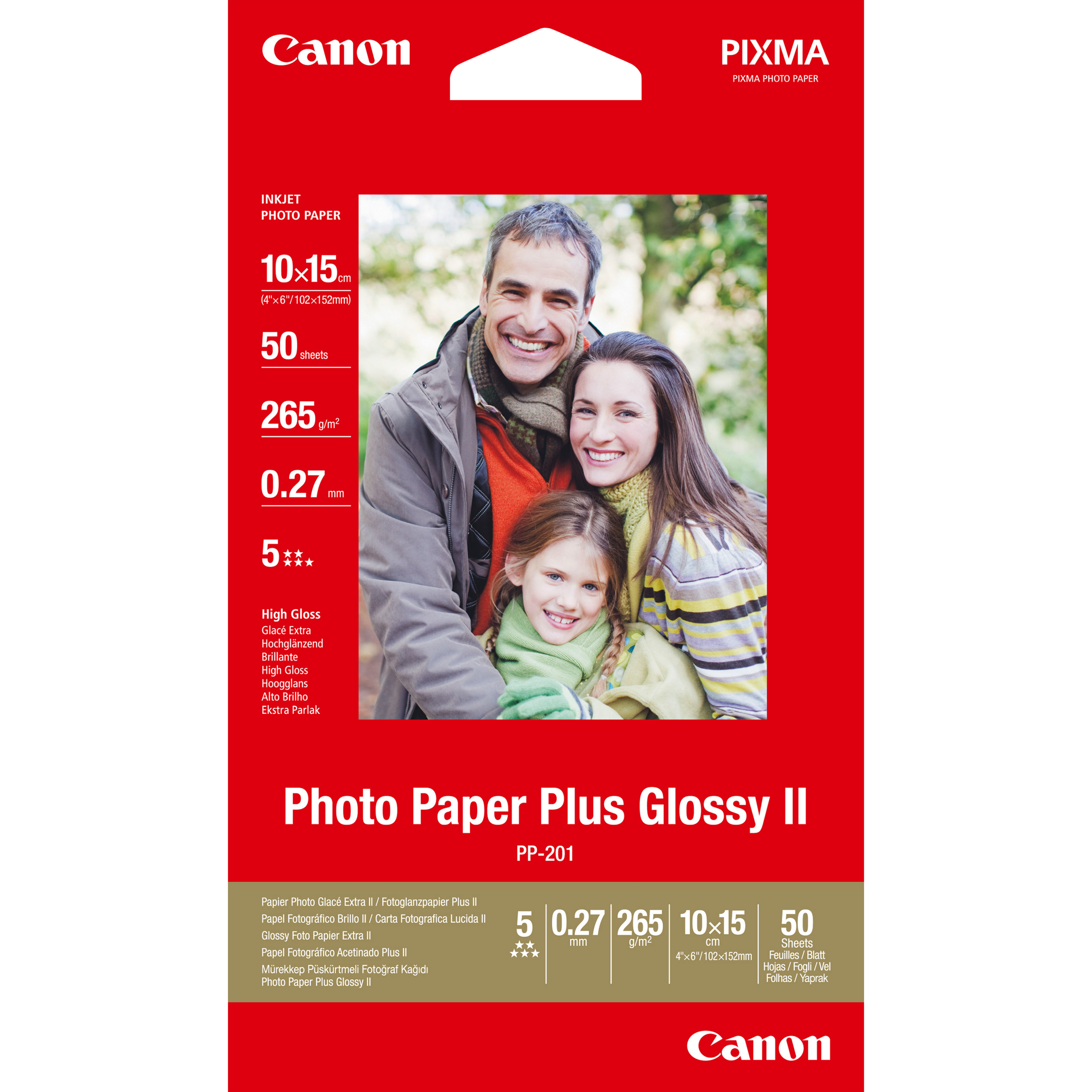 Canon Photo Paper Plus Glossy II PP-201 - Glänzend
