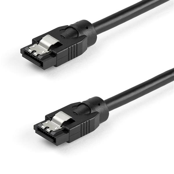 StarTech.com 0,3 m rundes SATA-Kabel - Verriegelungsstecker - 6 Gbs - SATA-Kabel - Serial ATA 150/300/600 - SATA (R)