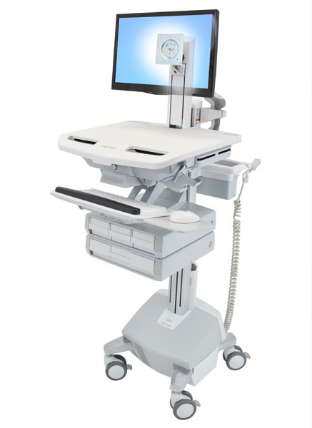 Ergotron Wagen - für LCD-Display / PC-Ausrüstung - medizinisch - Aluminium, verzinker Stahl, hochwertiger Kunststoff - Grau, weiß, Polished Aluminum - Bildschirmgröße: bis zu 61 cm (bis zu 24 Zoll) Ergotron Wagen - für LCD-Display / PC-Ausrüstung - medizinisch - Aluminium, verzinker Stahl, hochwertiger Kunststoff - Grau, weiß, Polished Aluminum - Bildschirmgröße: bis zu 61 cm (bis zu 24 Zoll)