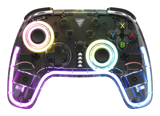 DragonShock Orion Glow, Gamepad, Nintendo Switch, Schaltfläche Zurück, D-Pad, Home button, Reset-Taste, Turbo-Taste, Analog / Digital, Mehrfarbig, Kabellos