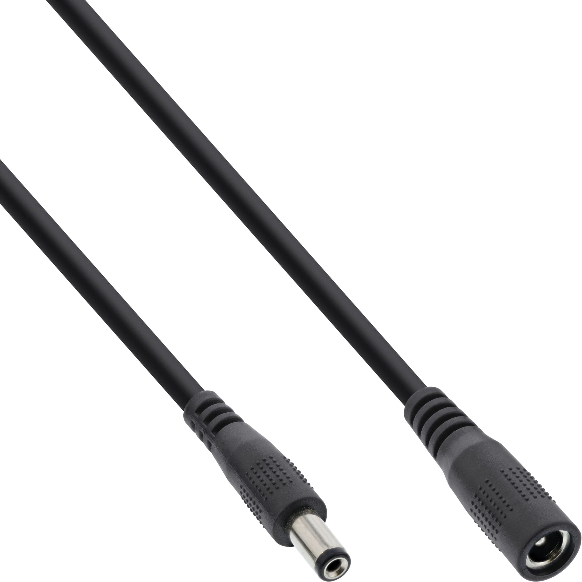 InLine DC Verlängerungskabel - DC Stecker/Buchse 5,5x2,1mm - AWG 18 - schwarz - 5m