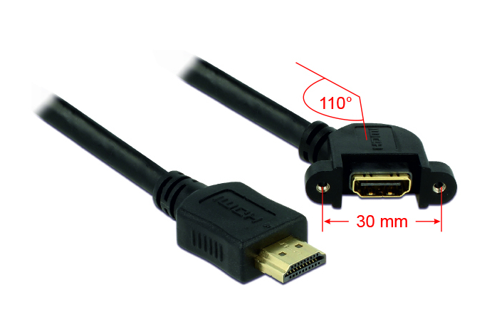 Delock HDMI-Kabel mit Ethernet - HDMI männlich