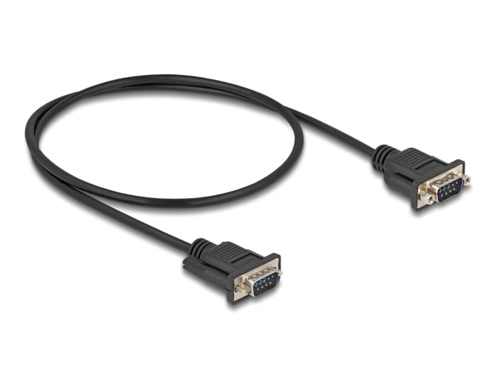 Delock Kabel seriell - DB-9 (M) mit Muttern zu DB-9 (M)