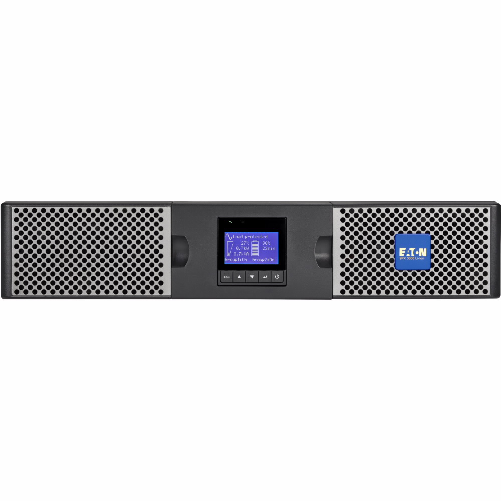 Eaton 9PX 3000i RT2U - USV (in Rack montierbar/extern) - Wechselstrom 200/208/220/230/240 V - 3000 Watt - 3000 VA - 1-phasig - RS-232, USB - Ausgangsanschlüsse: 10 - PFC - 2U - 48.3 cm (19") - Online-USV