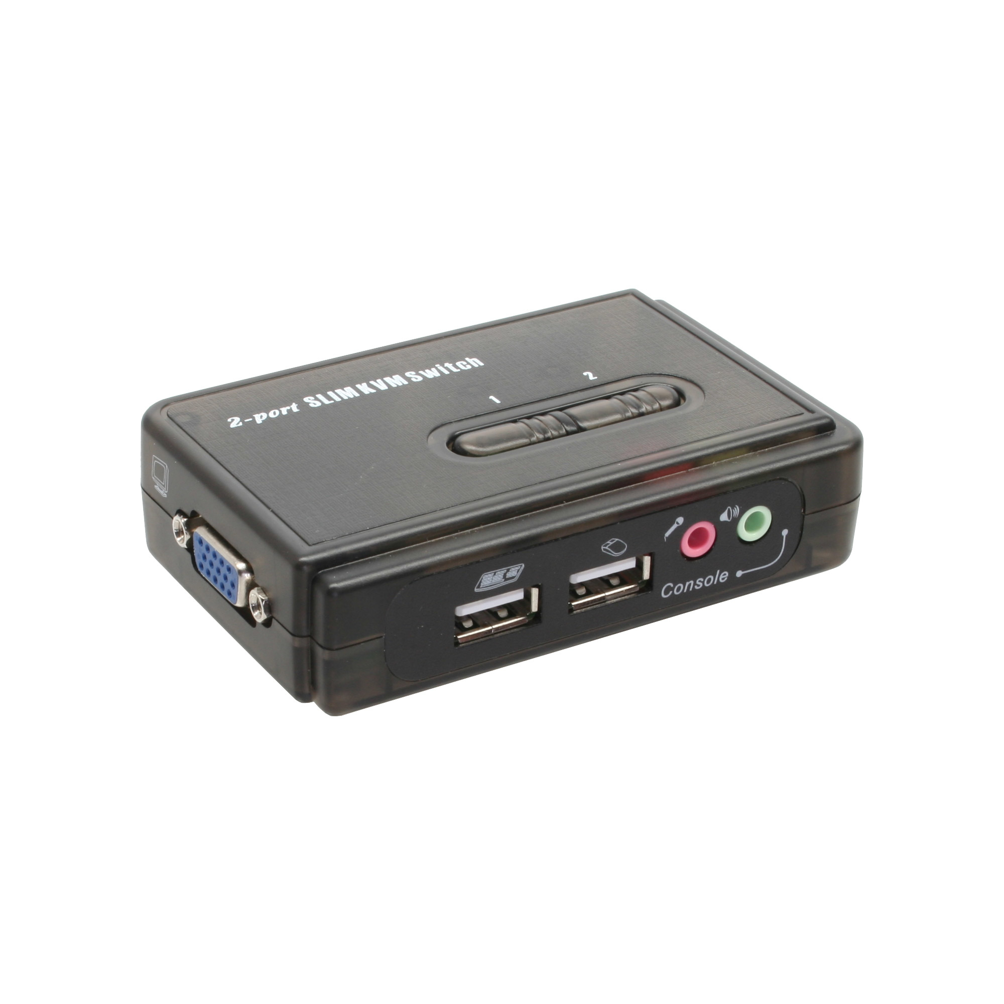 InLine KVM Switch - 2-fach - USB - mit Audio