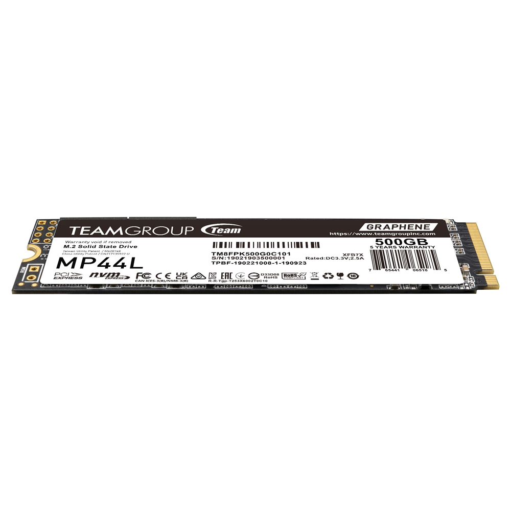 Team Group MP44L - SSD - 500 GB - intern - M.2 2280 - PCIe 4.0 x4 (NVMe)
