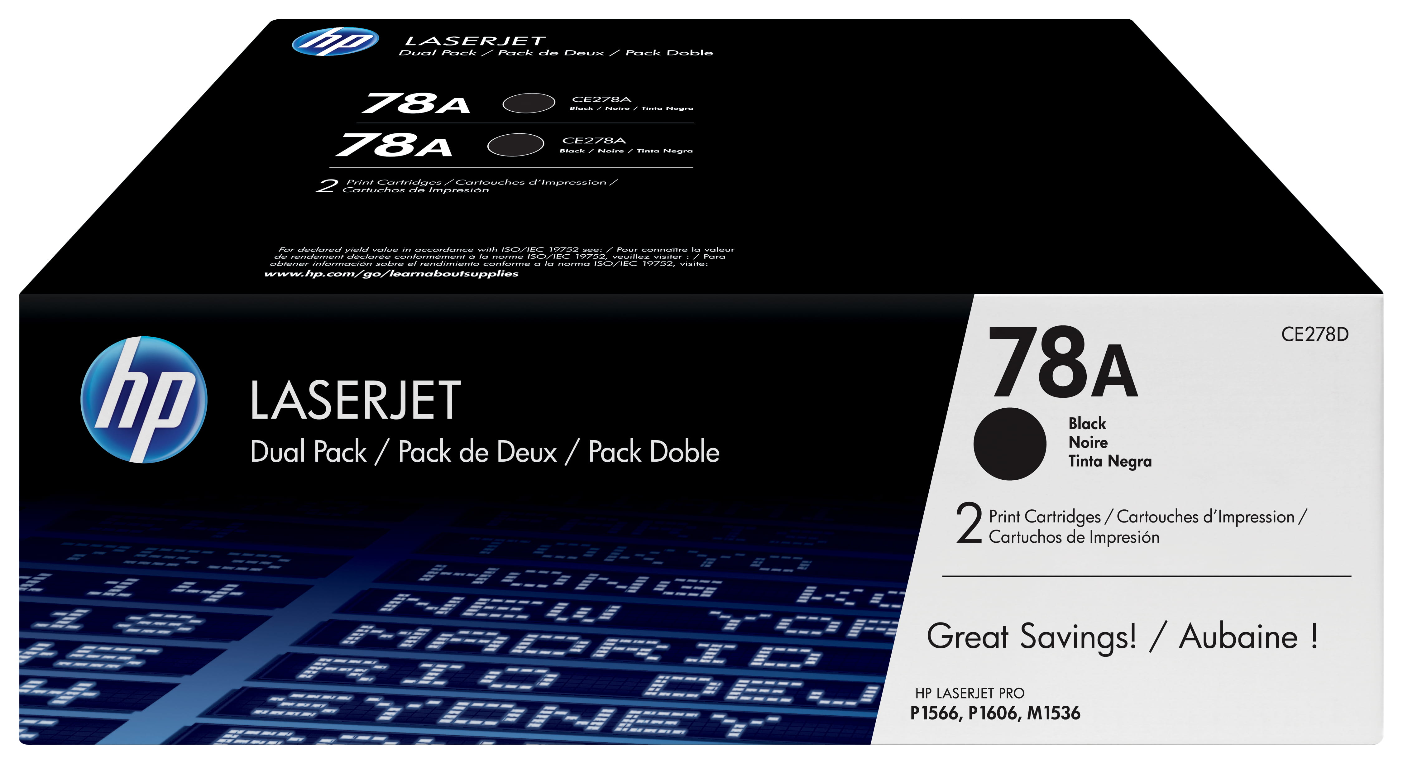 HP 78A - 2er-Pack - Schwarz - original - LaserJet - Tonerpatrone (CE278AD)