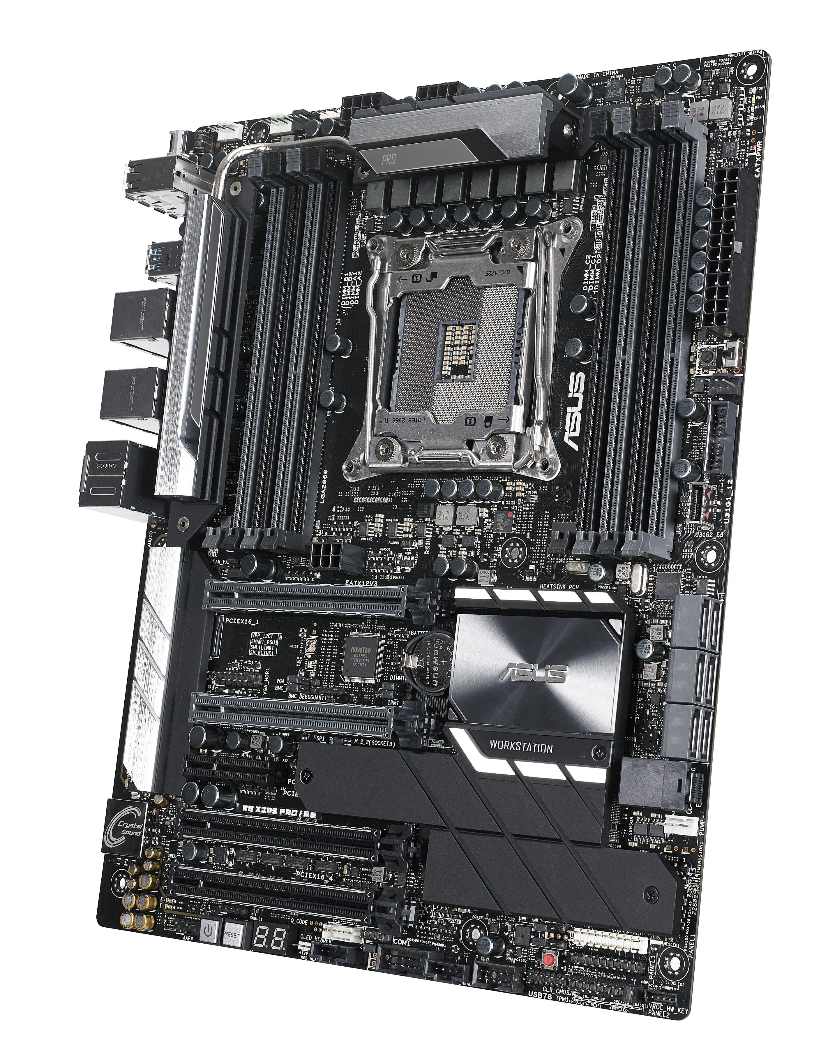 ASUS WS X299 PRO/SE - Motherboard - ATX - LGA2066 Socket - X299 Chipsatz - USB 3.1 Gen 1, USB-C Gen2, USB 3.1 Gen 2 - 2 x Gigabit LAN - HD Audio (8-Kanal)