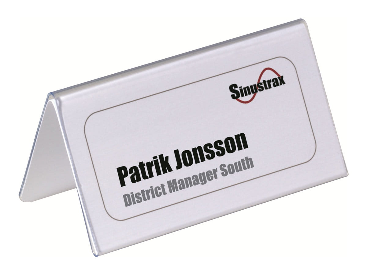 Durable Schildhalterung - Desktop - für 52 x 100 mm, 104 x 100 mm