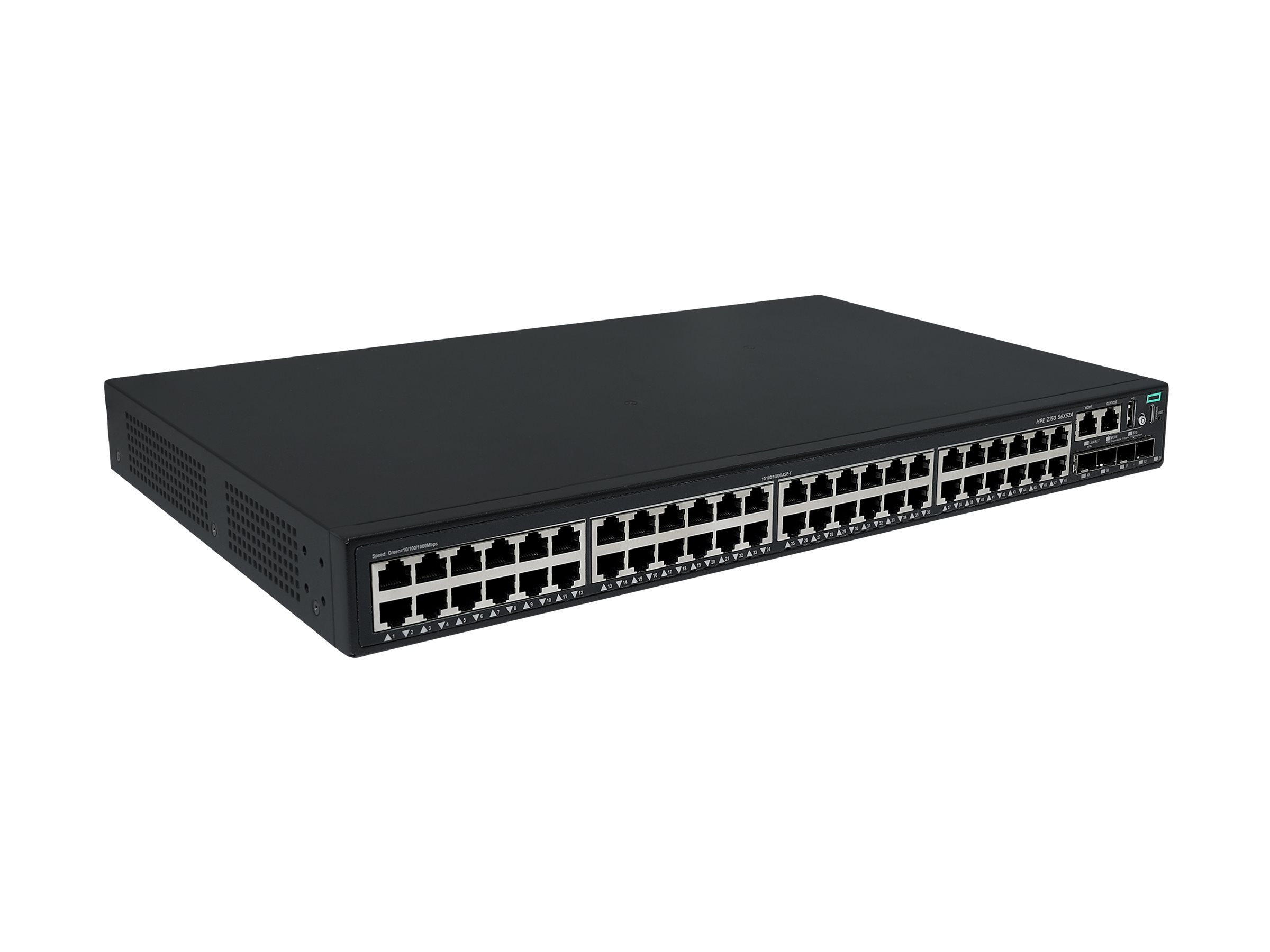 HPE Networking Comware 2150 48p 10M/100M/1G 4p SFP+ 1G/10G - Switch - L3 - managed - 48 x 10/100/1000Base-T + 4 x 1 Gigabit / 10 Gigabit SFP+ (Uplink / Stacking)