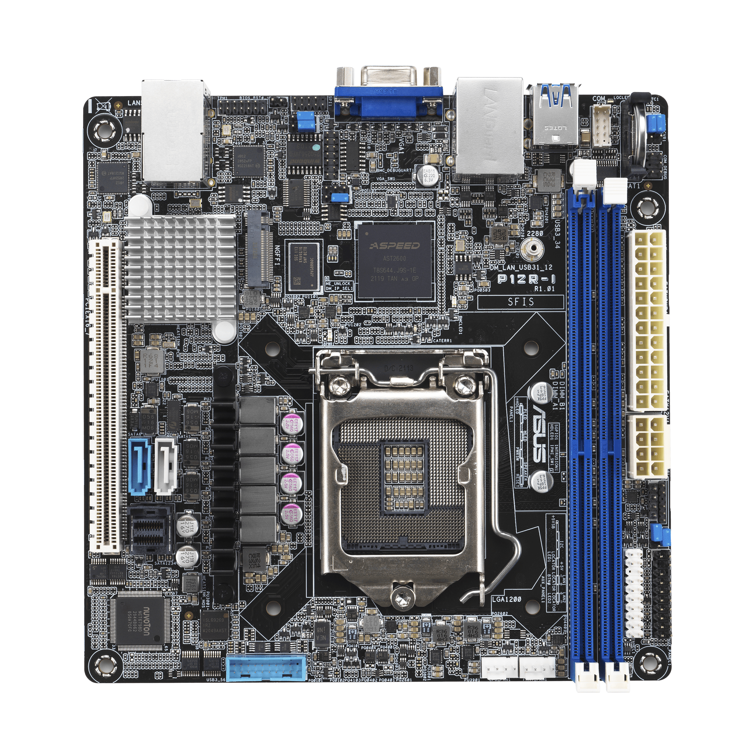 ASUS P12R-I - Motherboard - Mini-ITX - LGA1200-Sockel