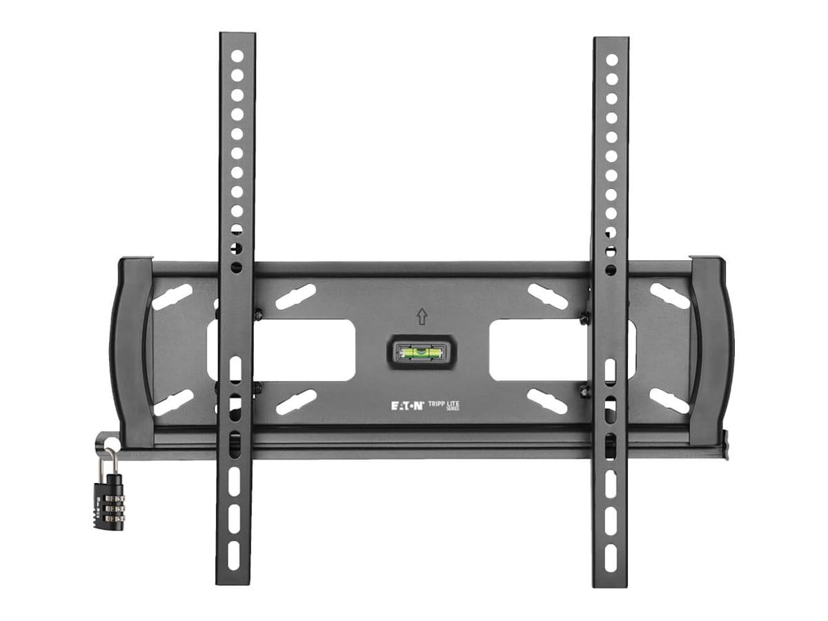 Tripp Eaton Tripp Lite Series Heavy-Duty Tilt Security Display TV Wall Mount for 32" to 55" TVs and Monitors, Flat or Curved Screens - Klammer - für Flachbildschirm - verriegelbar - Stahl - Schwarz - Bildschirmgröße: 81.3-139.7 cm (32"-55")