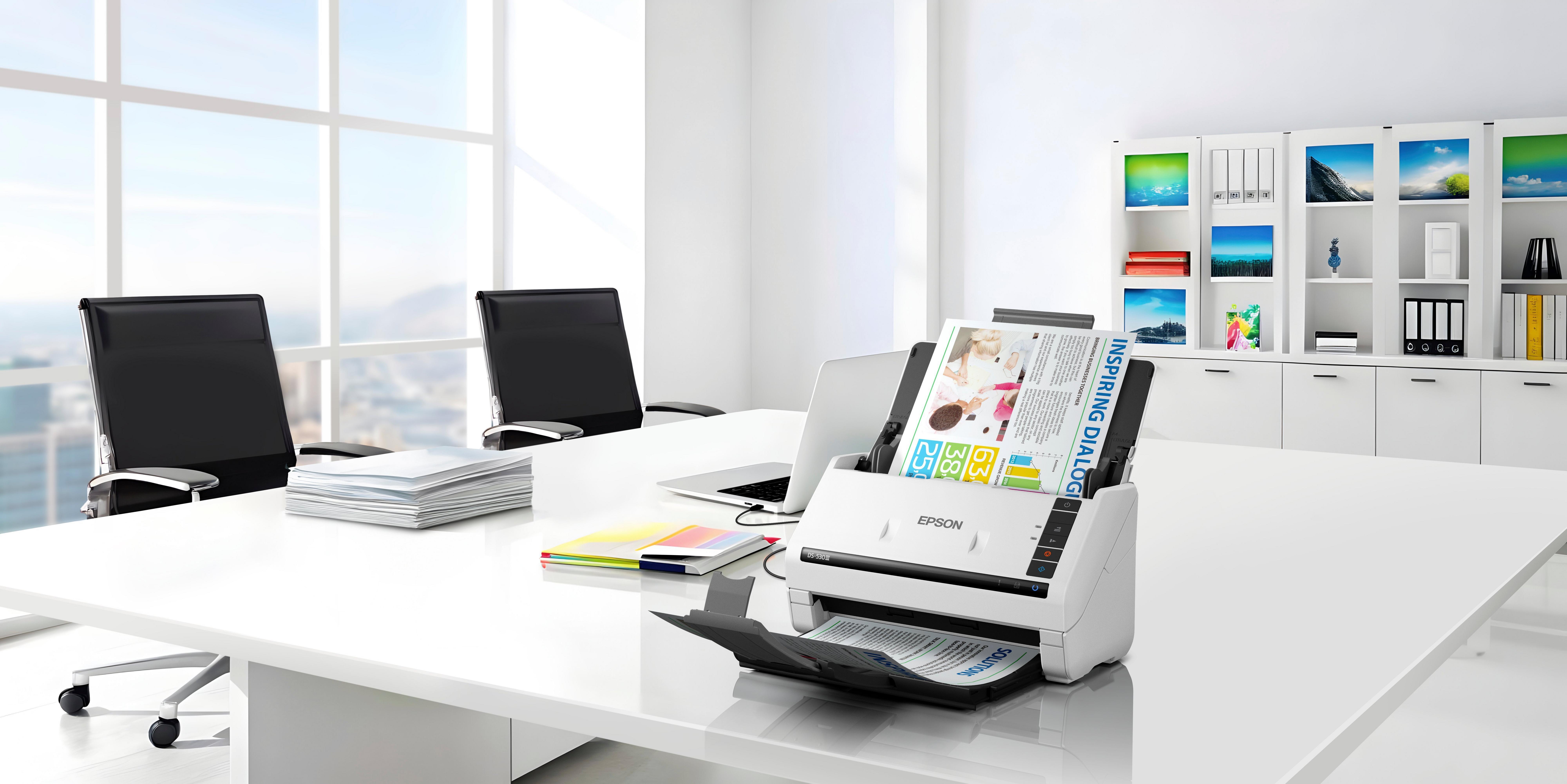 Epson WorkForce DS-530III, 215,9 x 6096 mm, 600 x 600 DPI, 30 Bit, 24 Bit, 8 Bit, 40 Seiten pro Minute