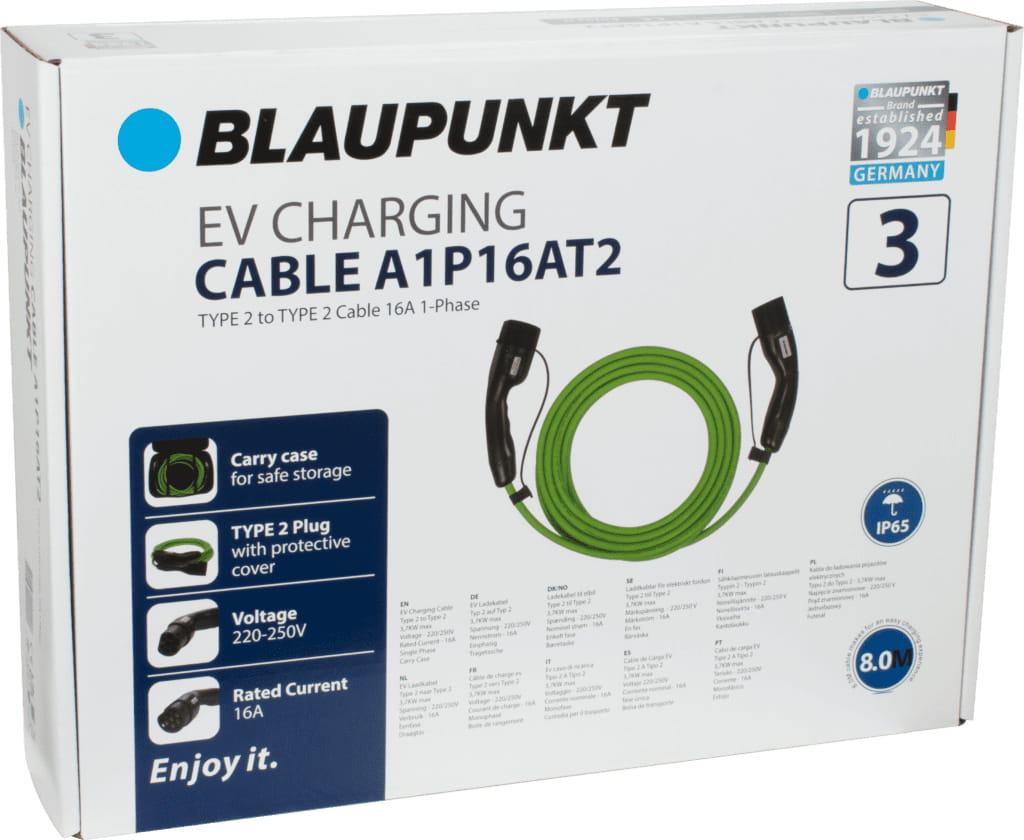 Blaupunkt A1P16AT2, Grün, Typ 2, Typ 2, Schwarz, Gerade, Gerade