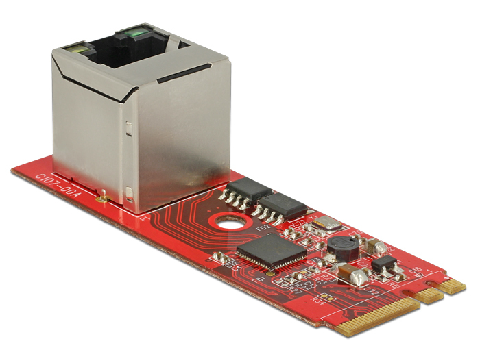 Delock Converter M.2 Key A+E male > 1 x Gigabit