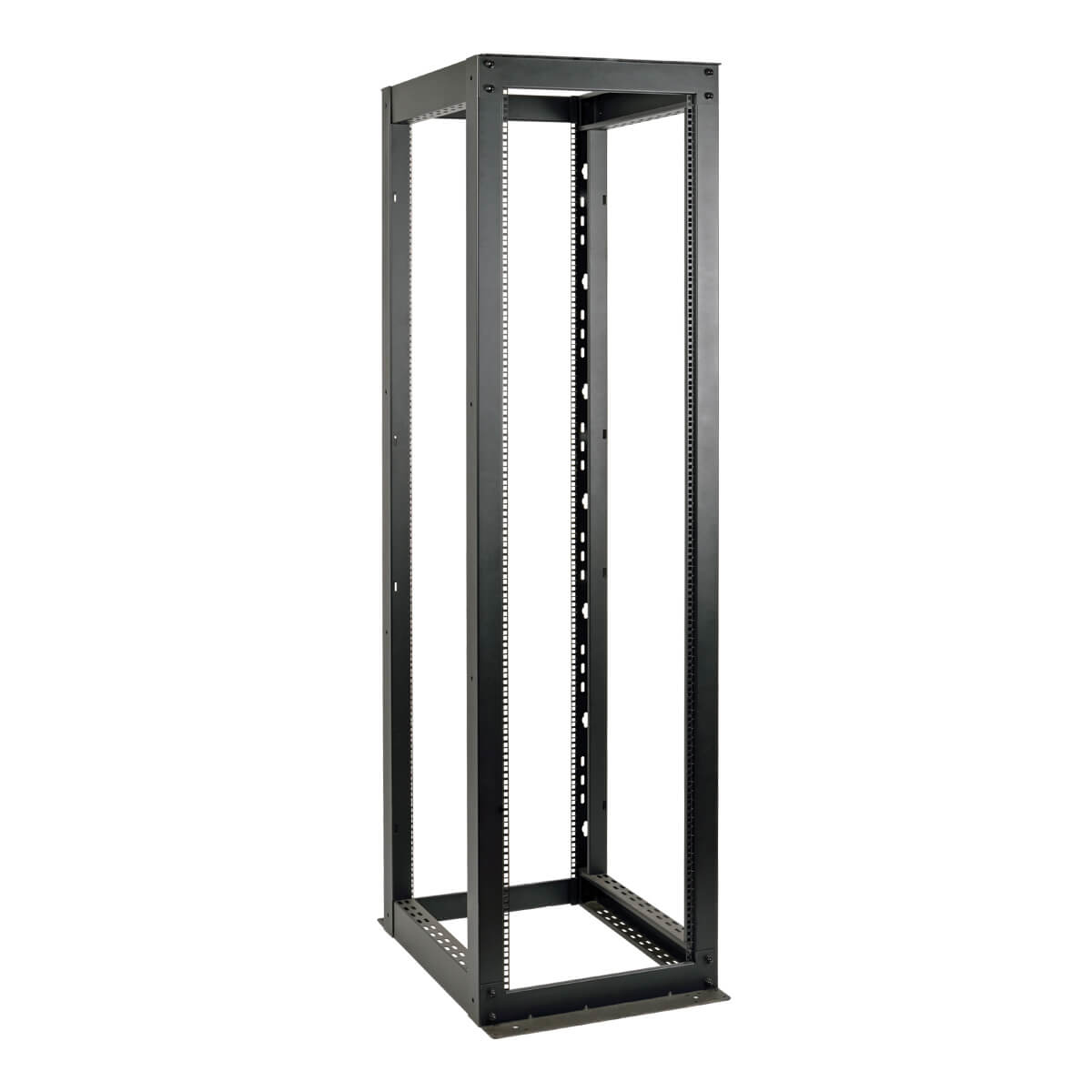 Tripp Eaton Tripp Lite Series 52U 4-Post Open Frame Rack Cabinet Heavy Duty 3000lb Capacity - Schrank offener Rahmen - Pulverbeschichtung mit schwarzer Texturierung - 52U - 48.3 cm (19")