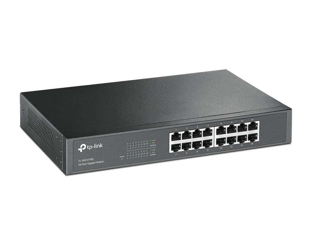 TP-LINK TL-SG1016D 16-Port Gigabit Switch - Switch