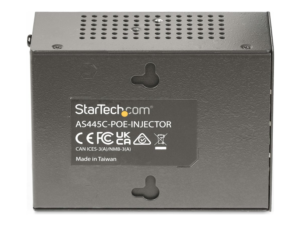 StarTech.com 4-Port Multi-Gigabit PoE++ Injector, bis 5G & 95W, Unmanaged - Power Injector (montierbar an DIN-Rail/Wand)