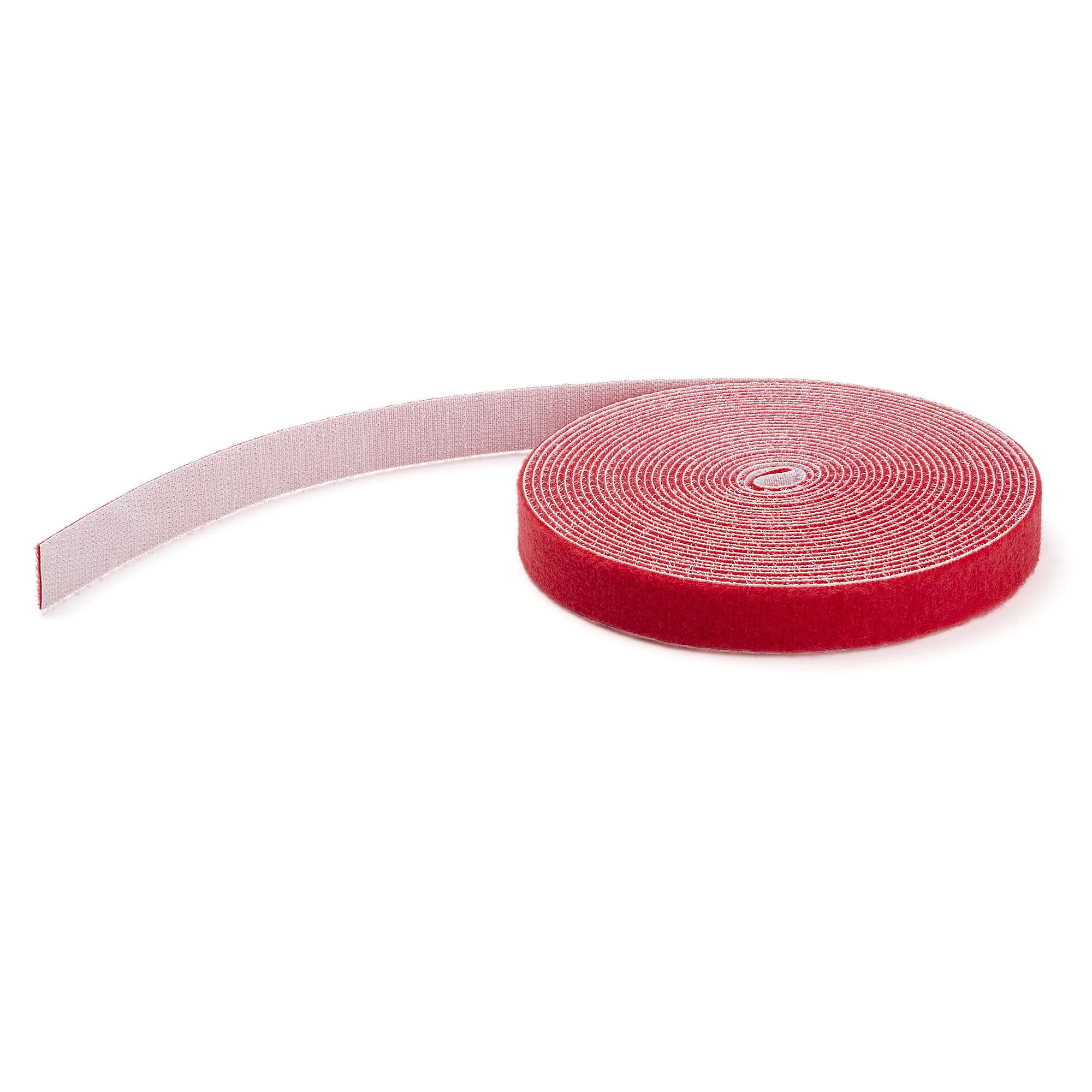 StarTech.com HKLP25RD Klettkabelbinder (7,6m, frei zuschneidbar & wiederverwendbar) rot