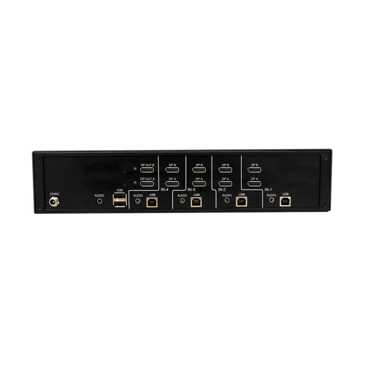 Tripp Secure KVM Switch, 4-Port, Dual Head, DisplayPort to DisplayPort, 4K, NIAP PP4.0, Audio, TAA