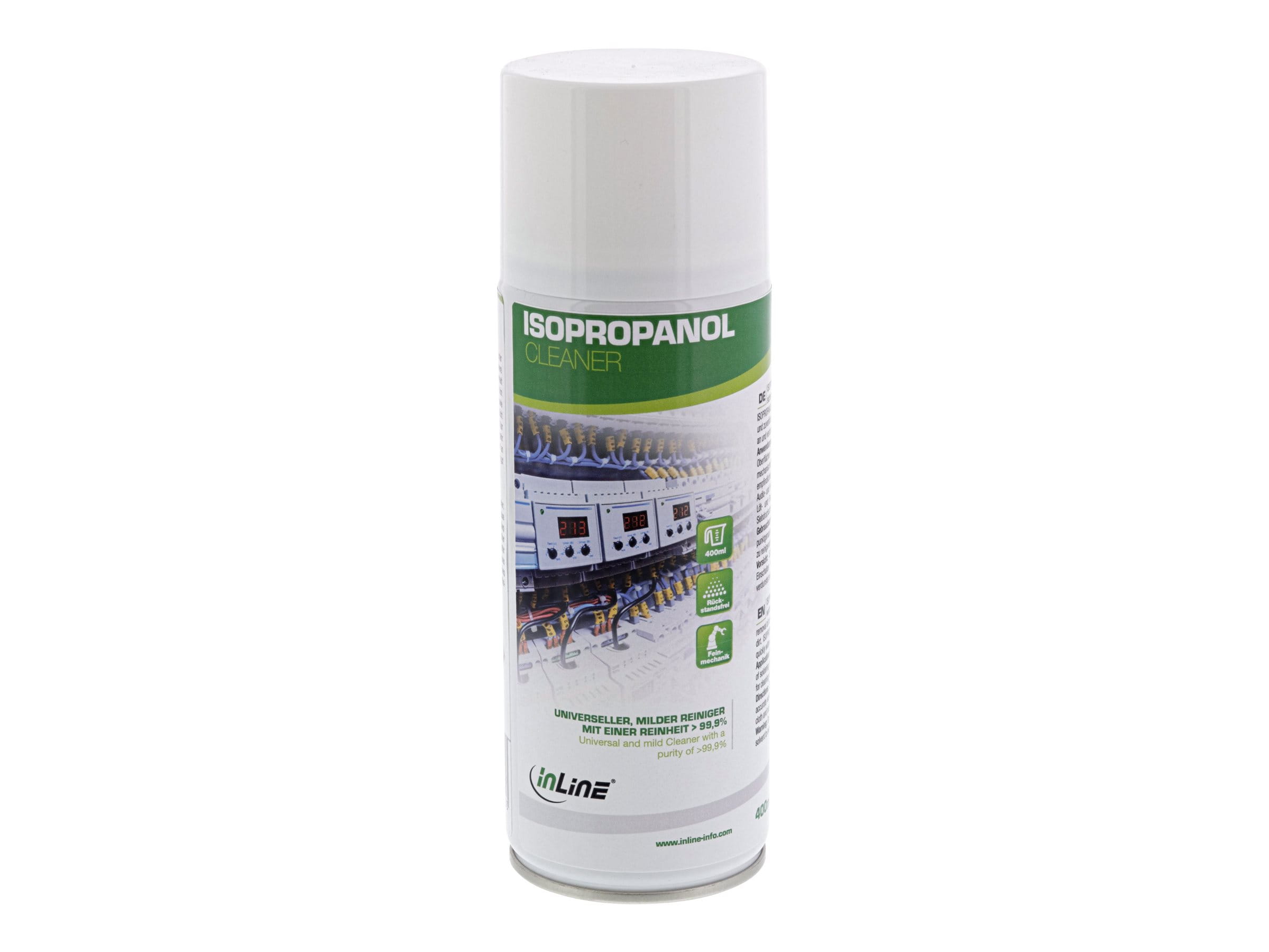 InLine Isopropanol - universeller - milder Reiniger - Reinheit > 99,9% - 400ml