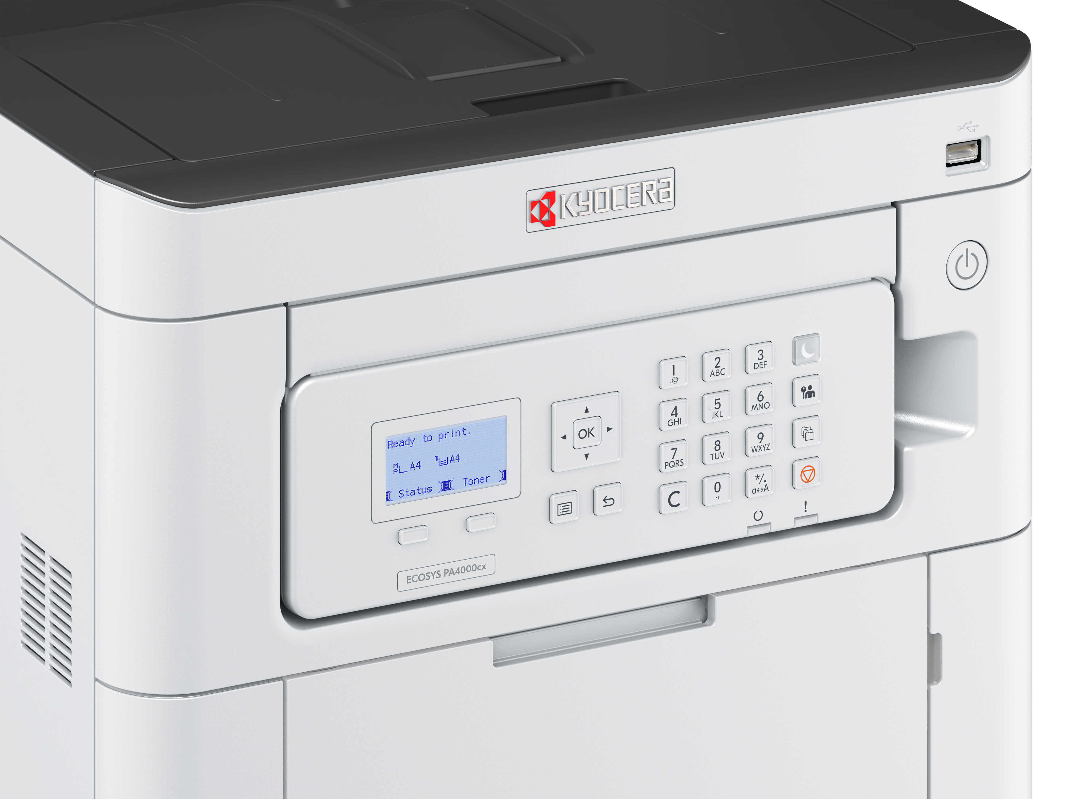 Kyocera PA4000cx, Laser, Farbe, 1200 x 1200 DPI, A4, 40 Seiten pro Minute, Doppelseitiger Druck