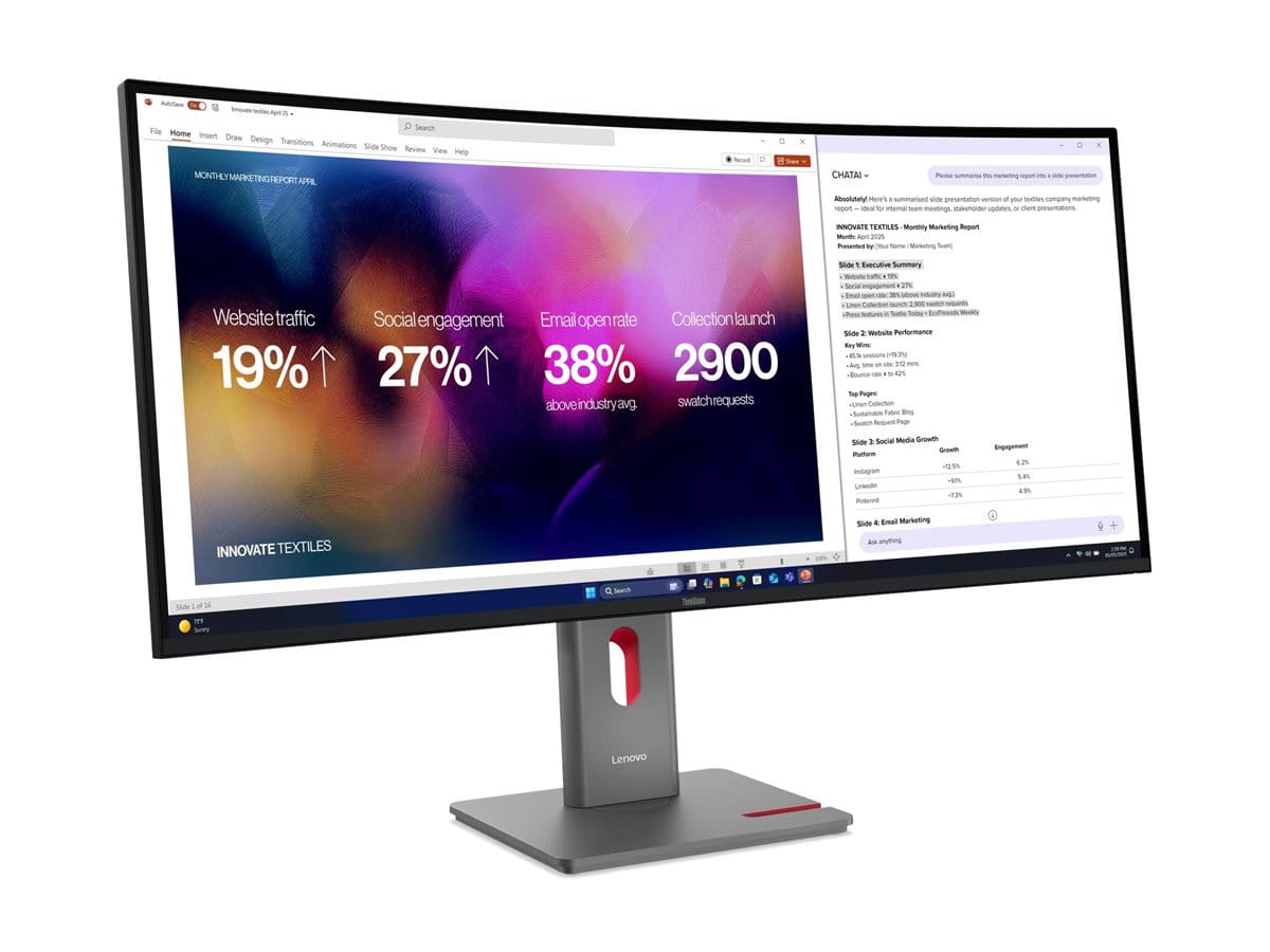 Lenovo ThinkVision P40WD-40 - LED-Monitor - gebogen - 101.6 cm (40")