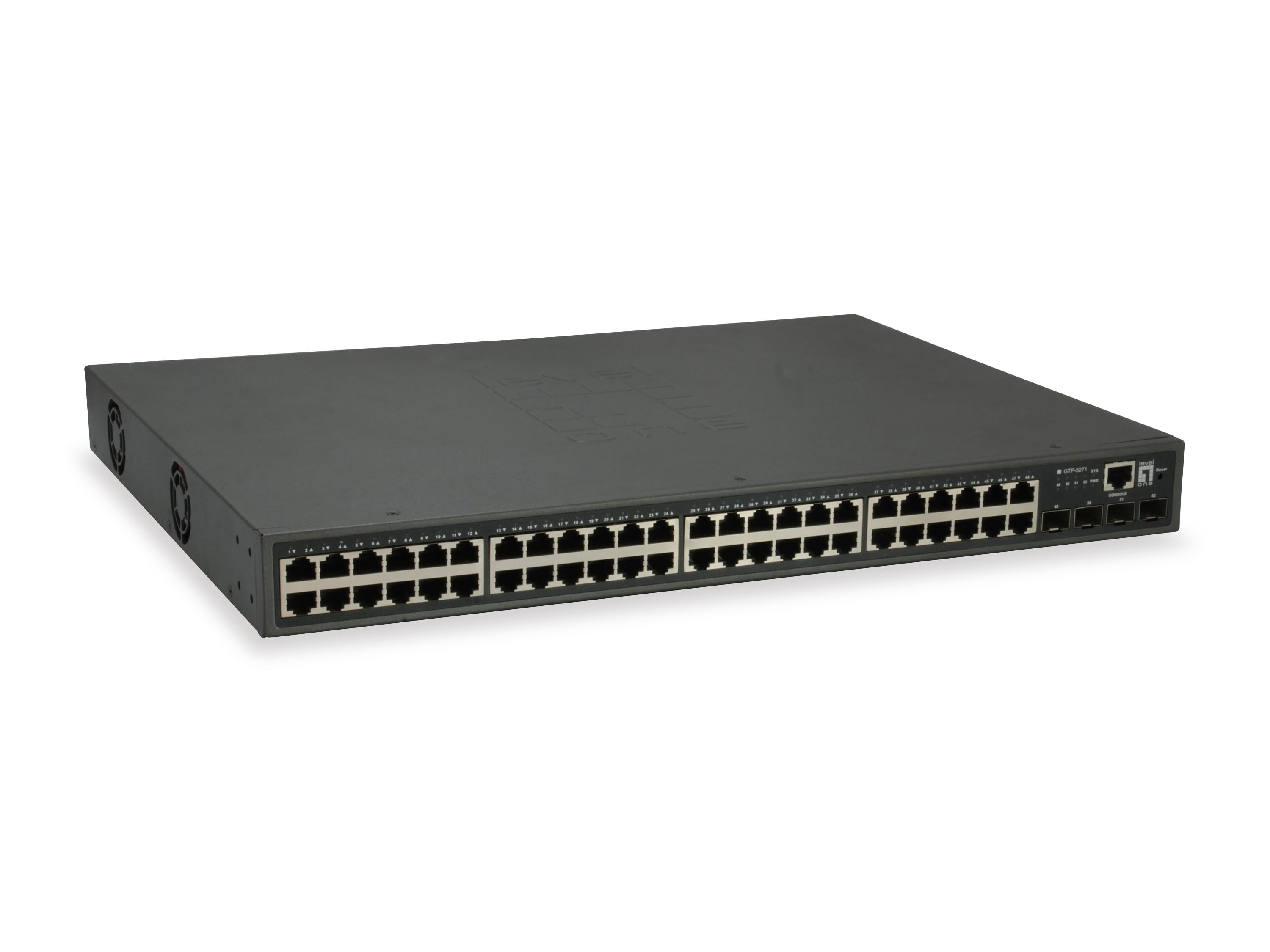 LevelOne GTP-5271 - Switch - L3 Lite - 48 x 10/100/1000 (PoE+)