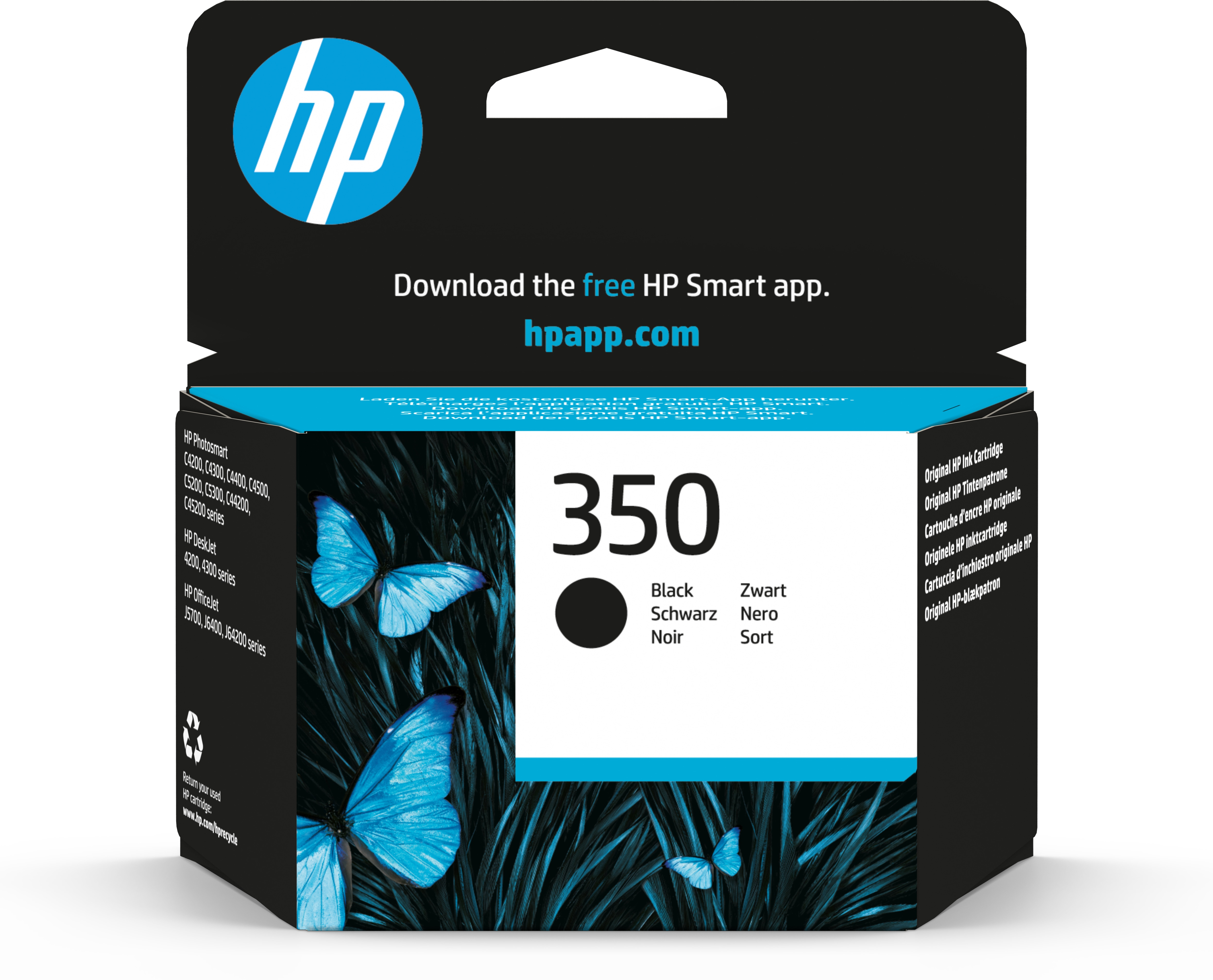 HP 350 - 4.5 ml - Schwarz - original - Tintenpatrone