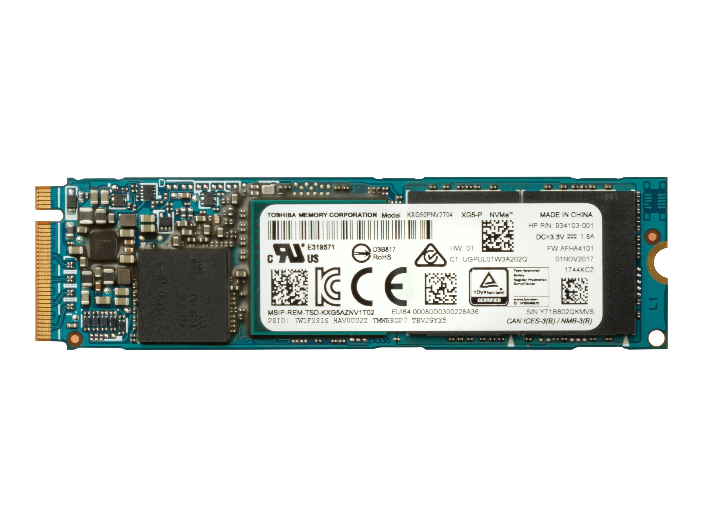 HP Z Turbo Drive Quad Pro - SSD - 2 TB (2 x 1 TB M.2) - intern - PCIe-Karte (PCIe-Karte)